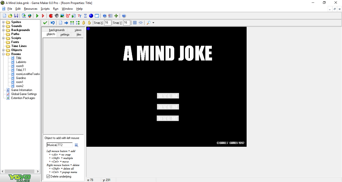 A Mind Joke - Gioco originale e progetto decompilato [con download]